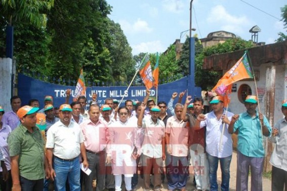 BJP divisional committee placed deputation to the Managing Director of Tripura Jute mill limited 